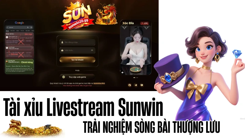 Tài xỉu Livestream Sunwin – Trải nghiệm sòng bài thượng lưu